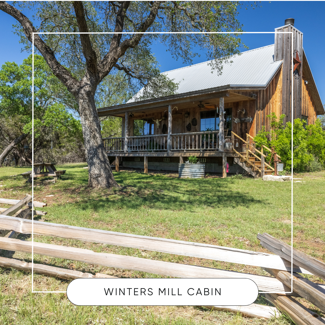 Image of cabin on ranch in wimberley texas