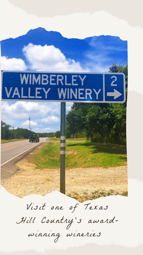 image of wimberley valley winery sign