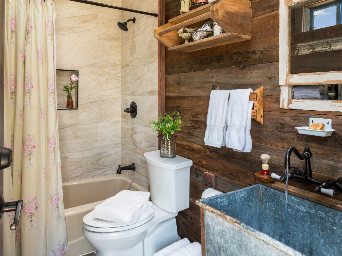 Image of bathroom at Texas Hill Country resorti Inn at Sunset Mill Ranch